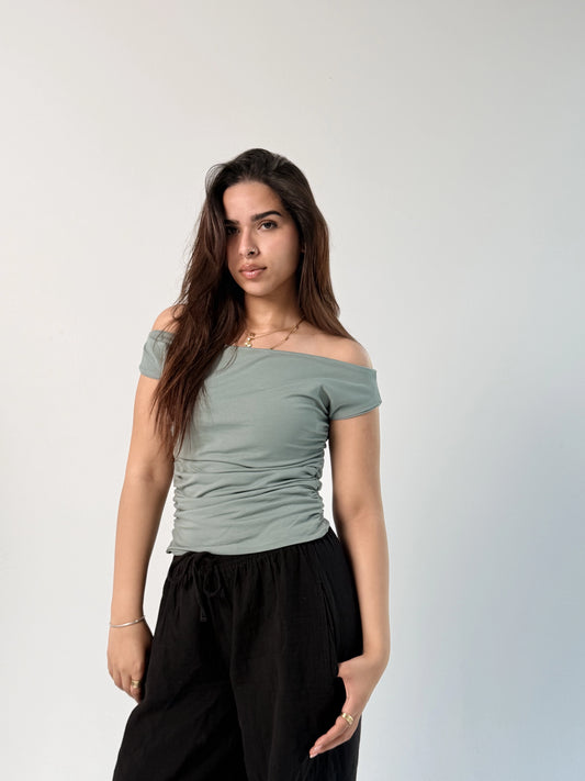Likra Offshoulder Top Mint