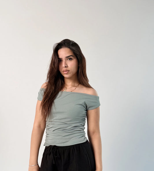Likra Offshoulder Top Mint