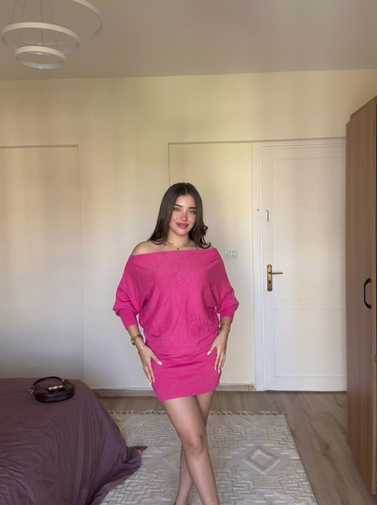Fushia-Vee Dress