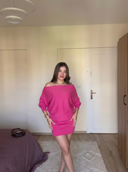 Fushia-Vee Dress