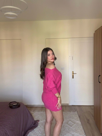 Fushia-Vee Dress