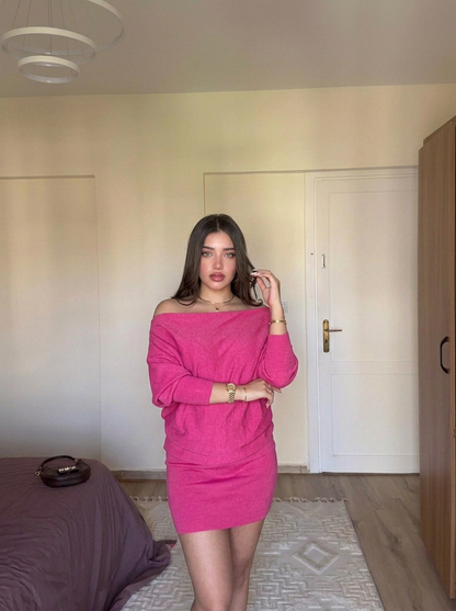 Fushia-Vee Dress