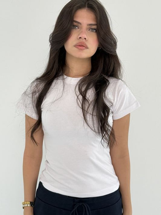 Basic Baby Tee White